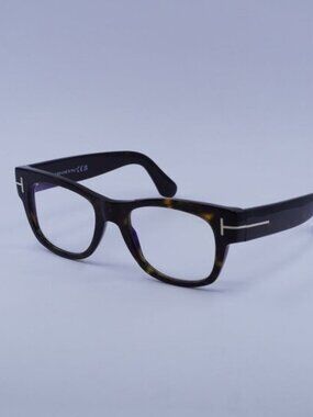 Tom Ford FT5040-B 052 Eyeglasses Dark Havana 52mm Rectangle Frame